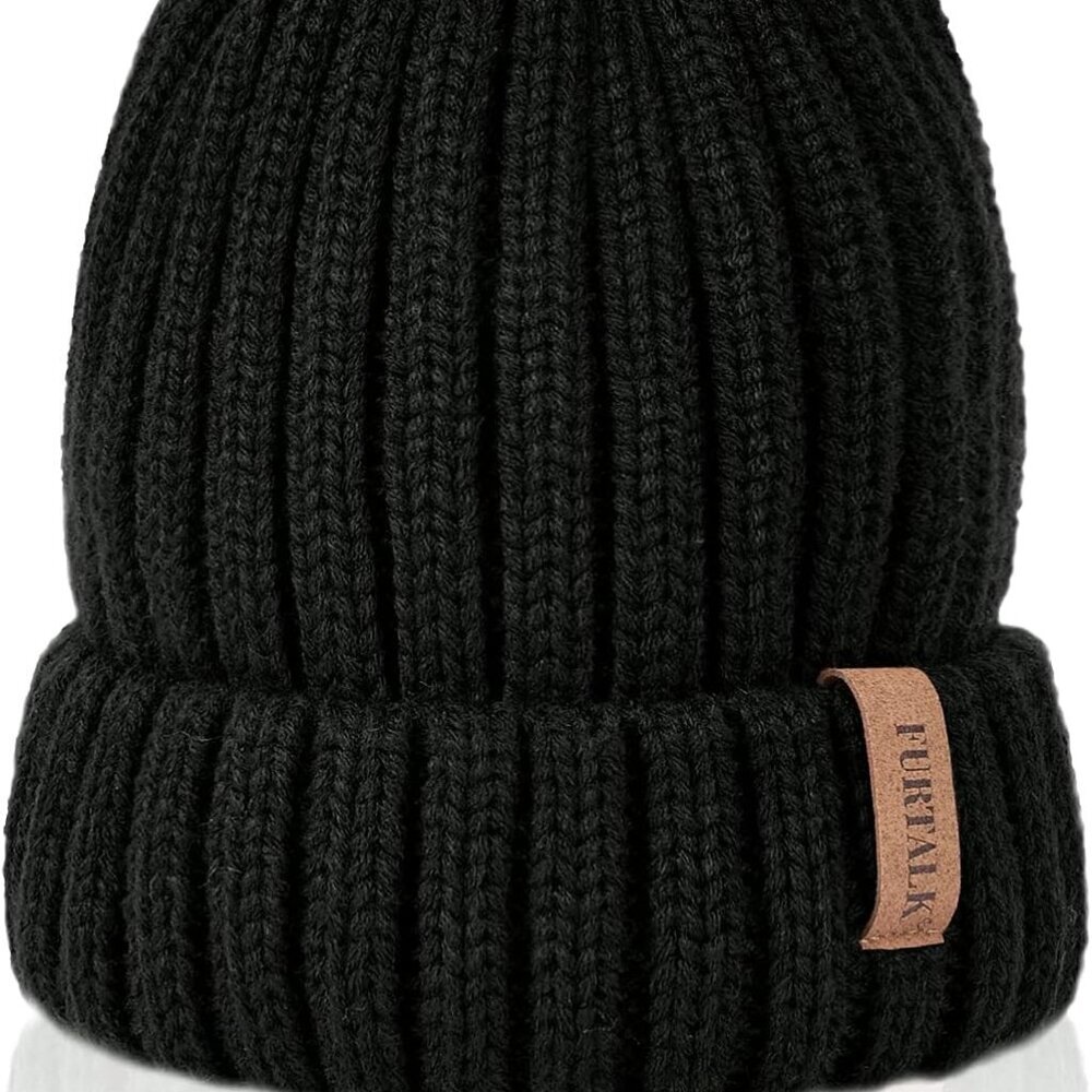 Winter Hats for Women Fleece Lined Beanie Knit Chunky Womens Snow Cap - Picture 5 of 8